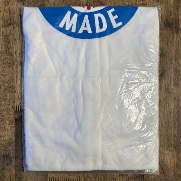 Bodega Made BDBA Tee Shirt Patriotic Shield Stars Stripes White Unisex Large - Picture 4 of 5